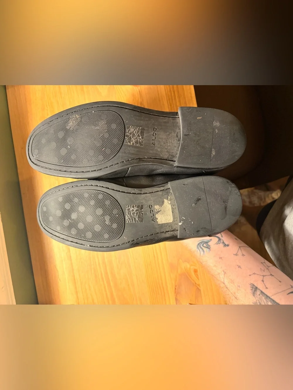 Men's Black Leather Bit Loafers
